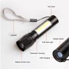 4Pcs Retractable Flashlight COB LED Zoom Flashlight Rechargeable Strong Light