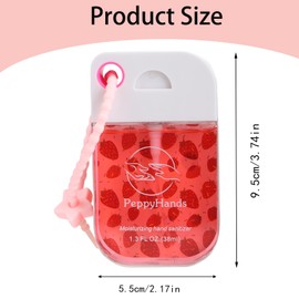 PeppyHands 8 Pcs Hydrating Hand Sanitizer Spray, 8 Scents, 10.4 FL. OZ. Portable Sanitizer Spray for Travel Size, 500-Sprays Each Multi-Flavor, Refillable Plastic Travel. (8Pcs)