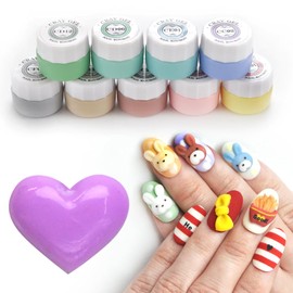 Clay Gel 3D Gel Color Gel Gel Nail Popular Self Gel Nail 3D Art ([CC02])