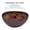 Wood Serving Tray Sturdy Bamboo Simple Elegant Triangular Multifunction Wooden