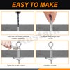 Rustark 15Pcs M5 O-Shaped Eye Bolt Toggle Anchor Assortment Kit
