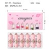 Q Beleza Brilhante Flor Cristal Jelly Batom Magic Temperatur