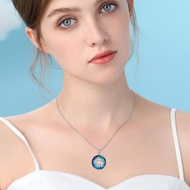 Plesitep Elephant Necklace for Women Sterling Silver Elephant Gifts for Women Jewelry Good Luck Animal Necklace