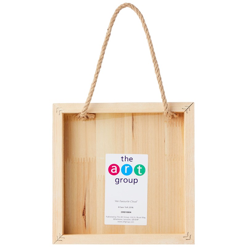 Sam Toft EMB10804 Multi Coloured 20 x 20cm Wooden Wall