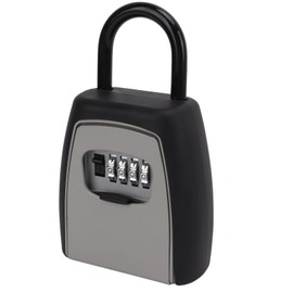 Key Lock Box Hanging Portable Resettable Password 4‑Digit Combination Lockbox for Warehouse Home