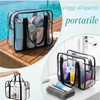 Dexpally Borsa Trasparente per Lavoro PVC Borsa Trasparente Concorsi Clear