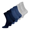 Wonky Line Men's Bamboo Socks, 6 pairs pack, seamless, soft,
