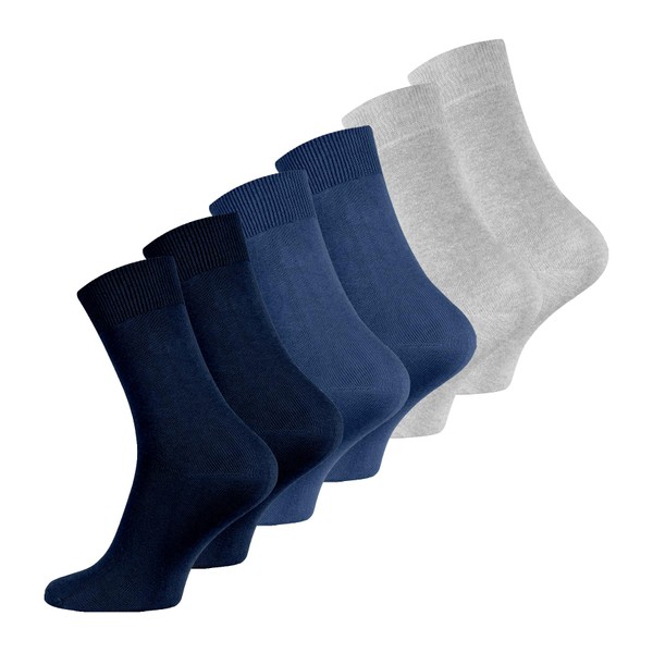 Wonky Line Men's Bamboo Socks, 6 pairs pack, seamless, soft,