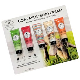Dionis Goat Milk Skincare - 5 Pack of 1 oz Hand Creams (Creamy Coconut & Oats,