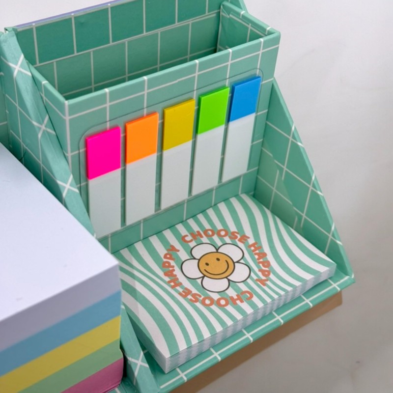 MIJOMA Flower Power Note Pad - Colourful Note Box 75
