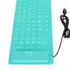 Foldable Silicone Keyboard 108 Keys Silicone Foldable USB Wired Waterproof