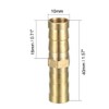 sourcing map 10mm Brass Barb Hose Fitting Straight Connector Coupler