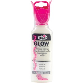 Tulip Dimensional Fabric Paint 1-1/4 Ounces-Glow In The Dark-Natural