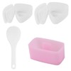 Kioiner 4Pcs Rice Ball Mold Kit for Kids Lunch Bento