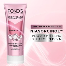 POND'S Kit de Limpieza Bright Miracle 3 pzas, Loción Desmaquillante + Limpiador Facial + Agua Micelar