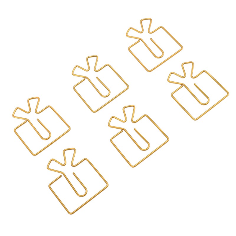 100PCS Funny Cute Paperclips Decorative Metal Small Journaling Paper Clamps