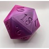 Large D20 Polyhedral Dice, Multicoloured, Gaming Die, random colours
