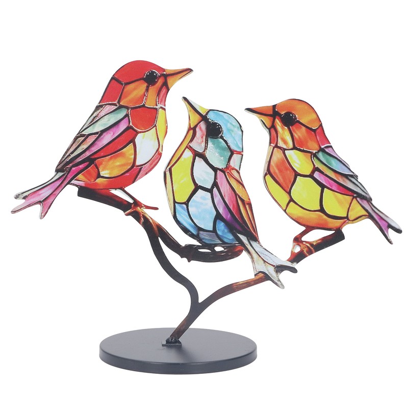 Alloy Metal Bird Series Home Decoration Stress Relief Base Removable