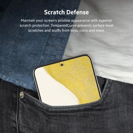 Belkin Galaxy S22 + 5G TemperedCurve Full Coverage Screen Protector - Perfect Bubble-Free Installation with Included Positioning Tray