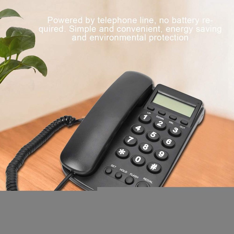 Bewinner Corded Telephone, Landline Phone with Answering Machine, Desktop Wall