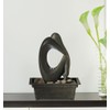 Modern Silhouette 10" High Small Zen Indoor Outdoor Decor Faux