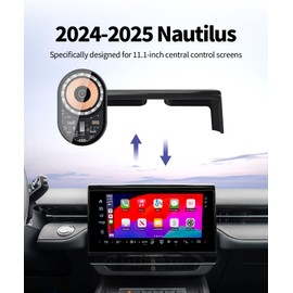Masergogo Wireless Charging car Phone Holder for Lincoln Nautilus 2024 2025 Accessories 11.1 inch Screen Fixed Clip,360° Rotation car Phone Mount Compatible with MagSafe