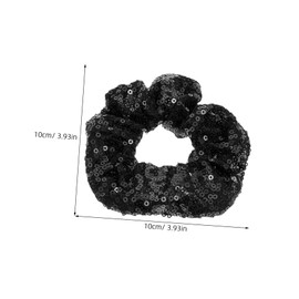 NOLITOY 2pcs Christmas Sequined Hair Ties Elastic Hair for Washing Face for Women and Girls for Holiday Parties and Festive Occasions