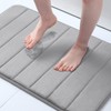 OLANLY Memory Foam Soft Bath Mats Non-Slip Absorbent Bathroom Rugs