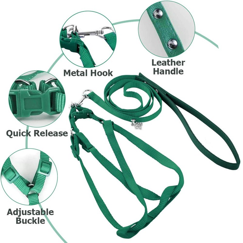 ASOCEA Adjustable Bird Harness Leash,Parrot Harness Leash Pet Anti-bite Training