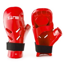 Blitz Dipped Foam Gloves - Red - X-Small