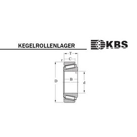 KBS Wheel Bearing LM11749 / LM11710 (Pack of 1)