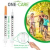 ONE-CARE Syringes 1 ml/cc, 30G x 5/16’’ (8mm), Orange Cap,