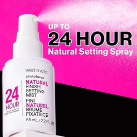 wet n wild Niebla de ajuste de enfoque fotográfico, uso las 24 horas, ligera y nutritiva con provitamina B5 y E, adecuada para todo tipo de piel, libr