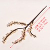 1 PCS Champagne Pearl Branches, 42cm Bendable Artificial Beaded Stem