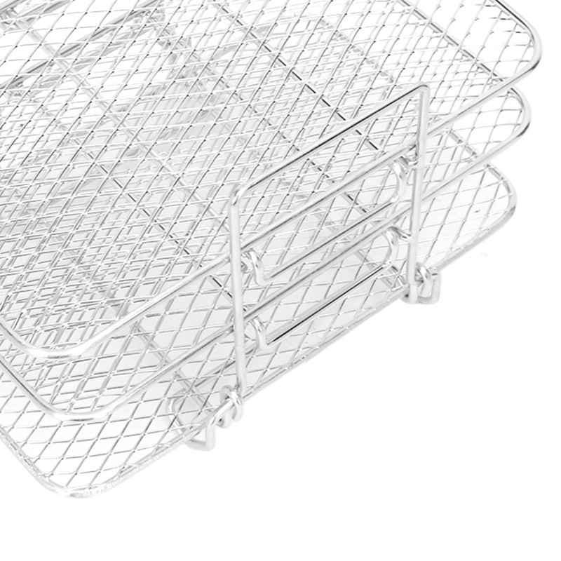 Fryer Racks Stainless Steel 3 Stackable Racks for Ninjia DZ201