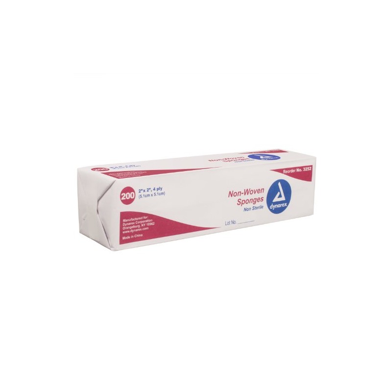 Non-Woven Sponge, N/S 4Ply - 2x2-200/Box - 2 Pack (2)