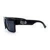 Locs Squared Rectangular Cholo Gangster All Black anteojos de sol,
