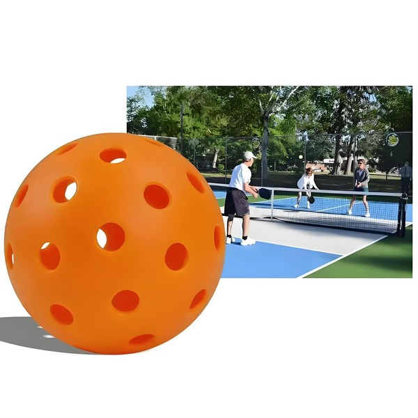 RUIFEN 4-Pack 40-Hole Pickleball Balls - Professional Grade, 2.91" Diameter,