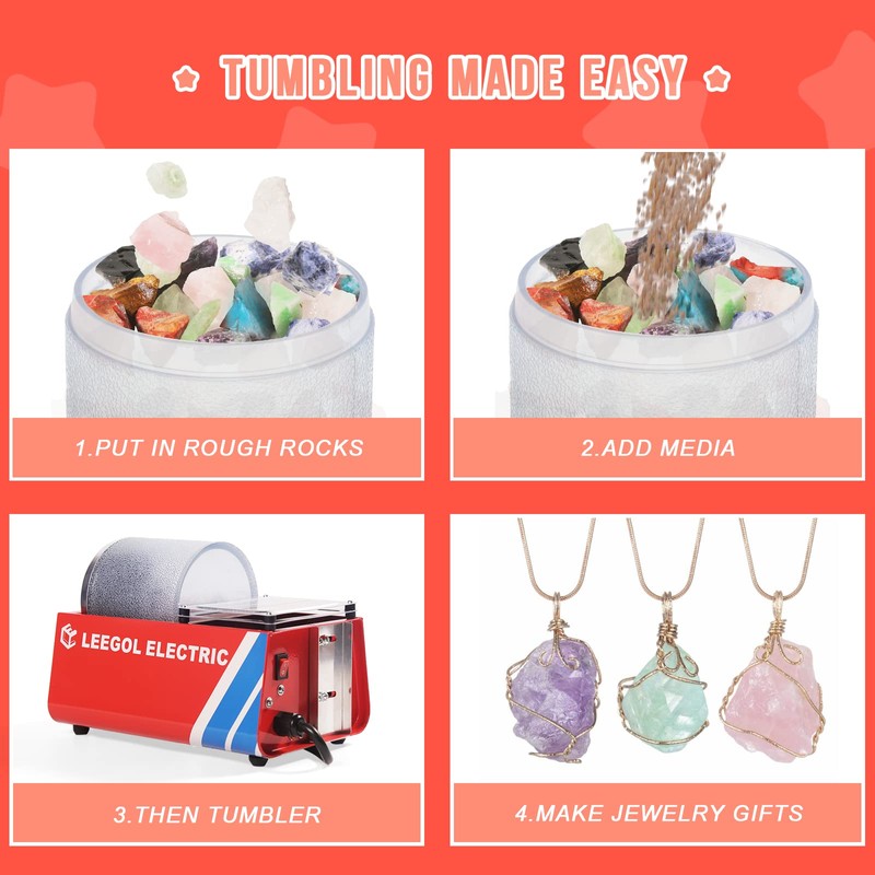 Leegol Electric 3LB Rock Tumbler