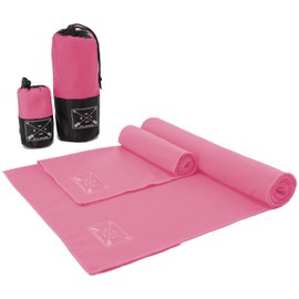 Blu Apparel Mircrofibre Towel (Pink, Hand Towel)