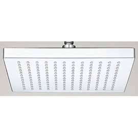 VeeBath Alpha Square 8-Inch Rain Fall Fixed Shower Head 1/2" Ball Connector