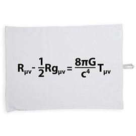 Hippowarehouse Einstein's field equation Tea Towel Eco Printed Dish Cloth Kitchen accessory 50cmx70cm 100% Cotton