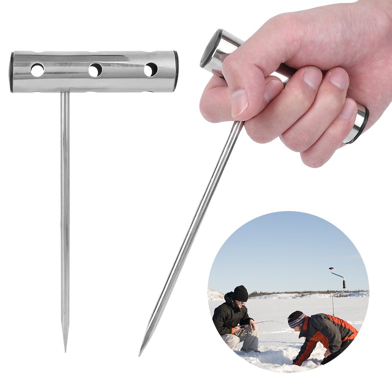 Stainless Steel Take Fish Blood Extraction Tool Harpoon Ice Boating