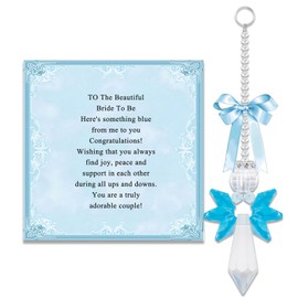 Blue Crystal Angel Pendant Something Blue For Bride Something Blue Something Blue Gift For Bride Wedding Gifts For Bride Bride Gifts For Wedding Day gift for bride (Blue Angel Pendant)