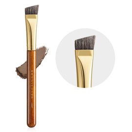 ROWNYEON CM167 Eyebrow Brush, Diagonal Type, Wide Eyebrow Brush, Natural Bristle, Makeup Brush, Red Desert Series, Easy to Use, Professional Specifications, Skin-friendly, Easy to Carry, Lightweight