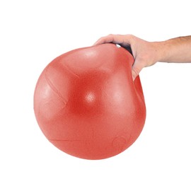 ATC Handels GmbH Soft Pilates & Yoga Ball 26 cm Blue Red Yellow Pilates Ball Gymnastics Ball Yoga Exercise Ball Soft Pilates Therapy Ball, red