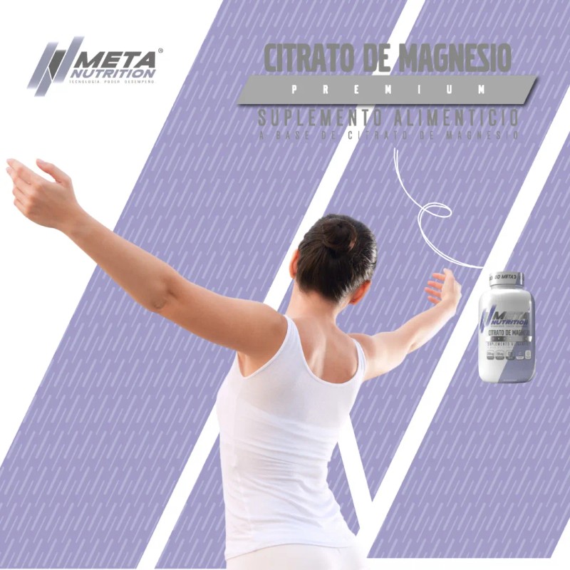 Citrato Magnesio Meta Nutrition 120 Capsulas Sabor