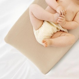 Konssy - Juego de 2 fundas para cambiador de muselina para bebés y niñas, 100% algodón, juego de funda para cambiador de pañales, sábanas suaves para cambiador