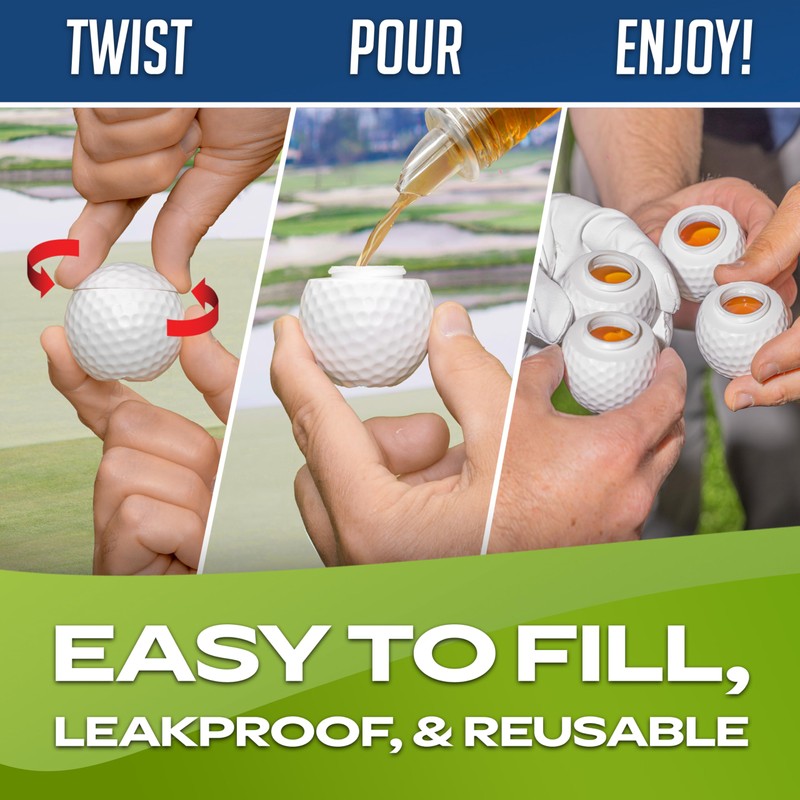 GoSports Mulligan Shots 144 Pack of Golf Ball Shot Glasses