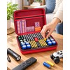 Battery Organizer Case with Tester for Home Storage – Hard-Shell